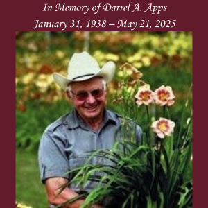 In Memory of Dr. Darrel Apps (1938–2025)
